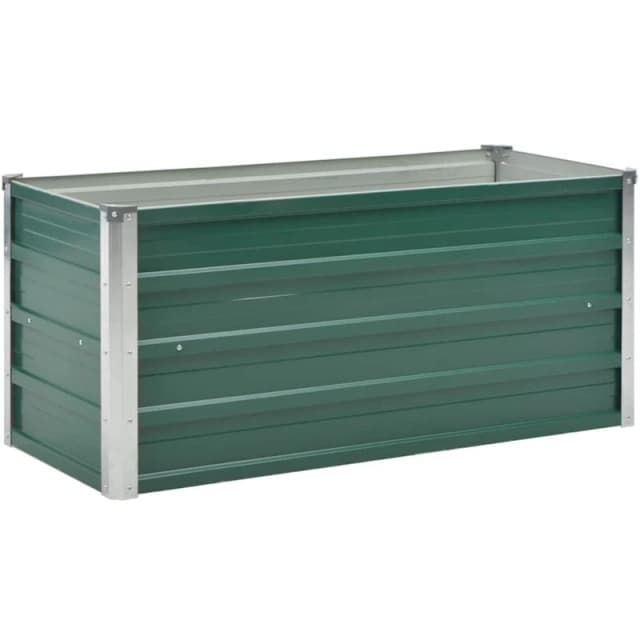 VIDAXL Garden Raised Bed Galvanised Steel 100x40x45cm Green Vidaxl 44855