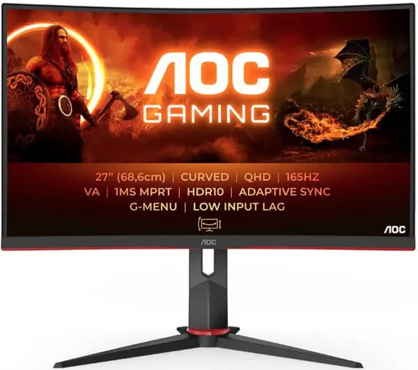 AOC 27" CQ27G2S/BK Quad HD Gaming LCD Monitor