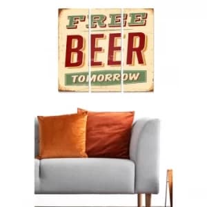 MDF9582061 Multicolor Decorative MDF Painting (3 Pieces)