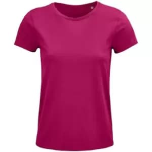 SOLS Womens/Ladies Crusader Organic T-Shirt (L) (Fuchsia)