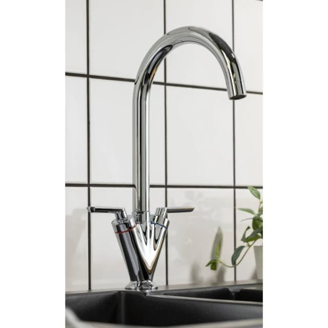 Abode Volo Dual Lever Mixer Tap - Chrome ACT3011 Chrome