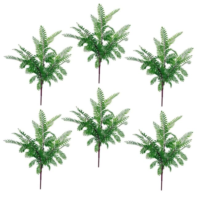 Leaf 6 x 55cm Himilayan Maidenhair Fern Bush Dark Green Plant