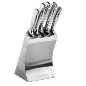 Morphy Richards 5 Piece Knife Block - Silver