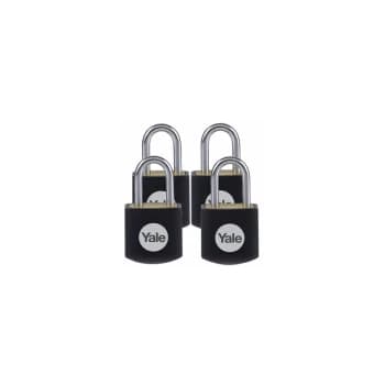 Yale - Brass Padlock 15mm (Pack of 4)