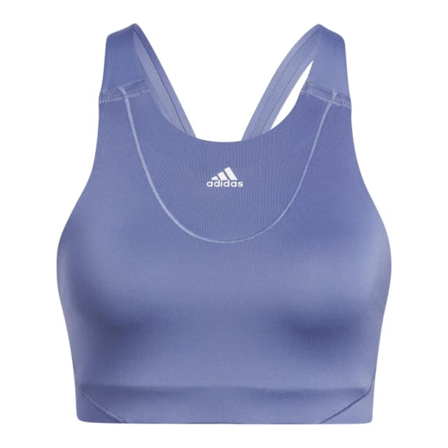 adidas Medium-Support High-Neck Yoga Bra Womens Low Impact Sports - Purple Purple XS