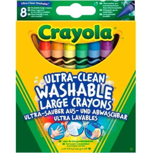 Crayola Ultra-Clean Crayons - 8 pcs Ultra8-432292