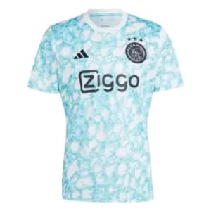adidas Ajax Pre Match Shirt 2023 2024 Adults - Blue