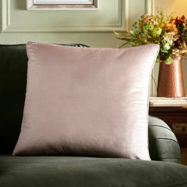 Appletree 'Harlan' Velvet Filled Cushion Natural