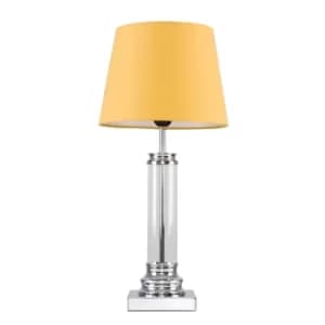 Knowles Touch Table Lamp with Mustard Aspen Shade