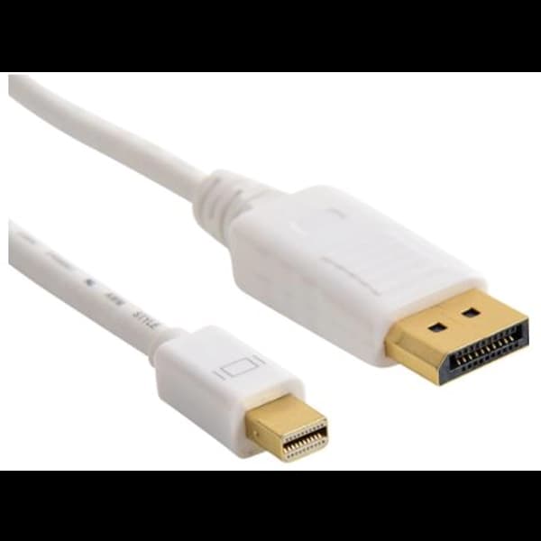 Sandberg Mini DisplayPort Male to DisplayPort Male Converter Cable, 2 Metres, 5 Year Warranty