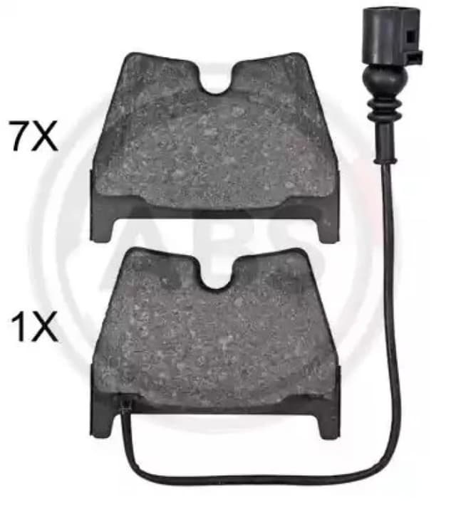 A.B.S. 35112 Brake pad set with integrated wear sensor Brake Pad Set,disc brake (402)