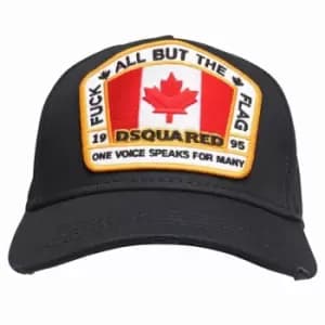 DSQUARED2 Flag Logo Cap - Black