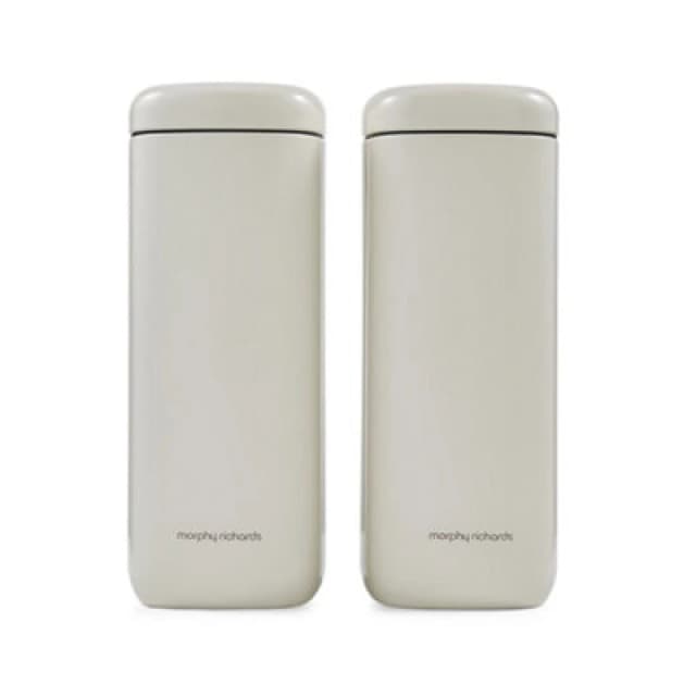 Morphy Richards Set of 2 Equip Large Storage Canisters cream ONE SIZE