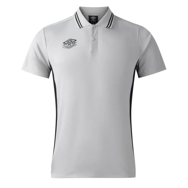 Umbro Umbro Men Pro Training Active Polo Shirt in Cool White Size: Medium Cool White M Male 5063703829175