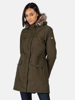 Regatta Serleena Ii Waterproof Insulated Jacket - Dark Khaki, Dark Khaki, Size 10, Women