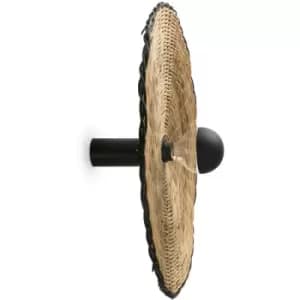 Faro Costas 600 H140 Black, Rattan Wall / Ceiling Lamp