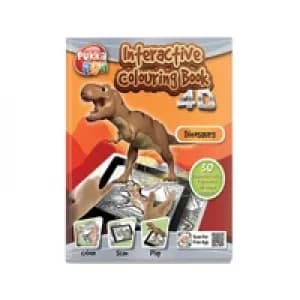 Pukka Fun Interactive Colouring Book 4D Dinosaurs 8421-FUN