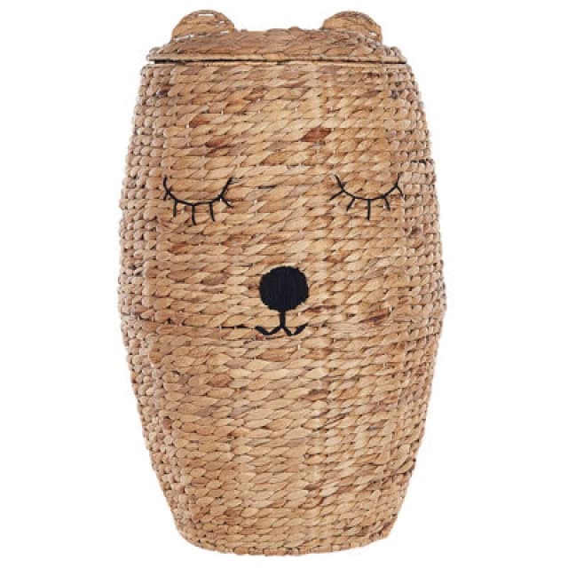 Beliani Kids Basket Teddy Bear Sambur Wicker Natural