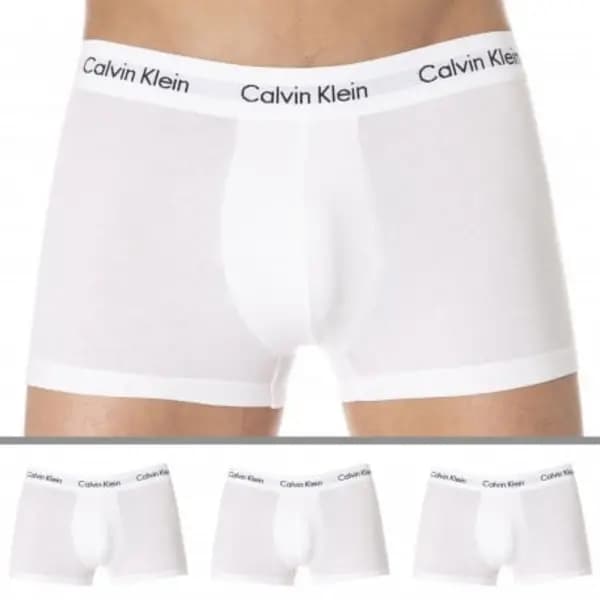 Calvin Klein 3 Pack Cotton Stretch Boxer Briefs - White S