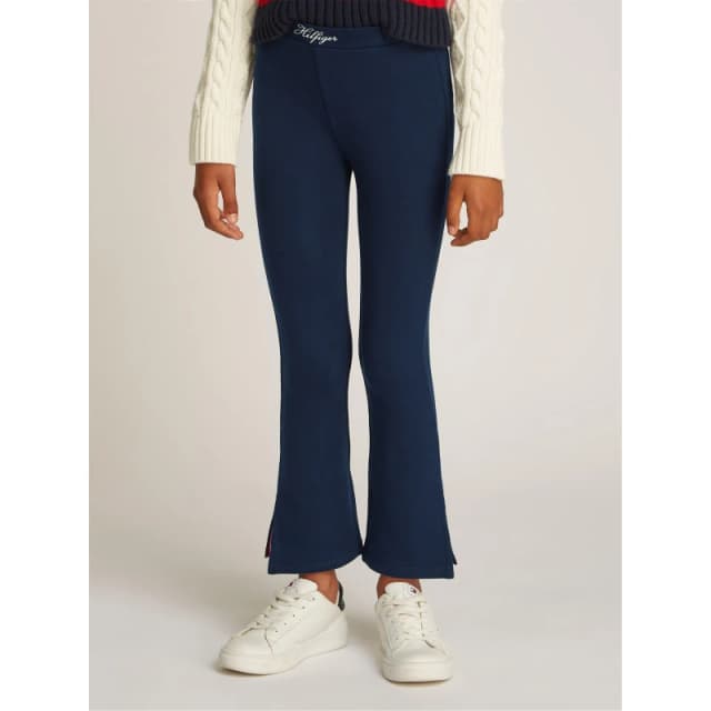 Tommy Hilfiger VARSITY FLARE LEggING - Blue Blue 11 - 12 Years