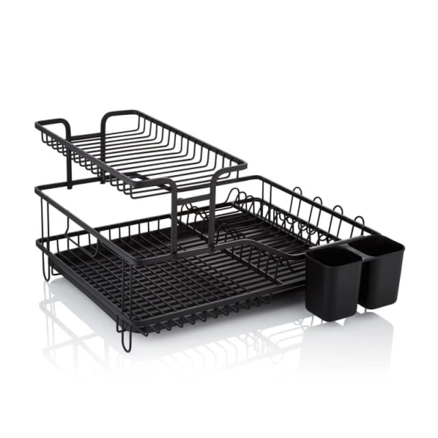 Swan Stealth 15 Plate Dish Rack Black unisex Medium