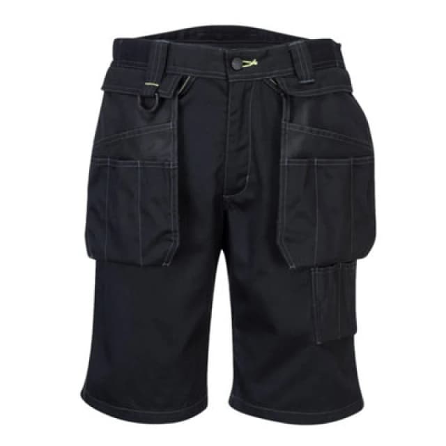 Portwest PW3 Mens Holster Work Shorts PW345BKR28 Colour: Black