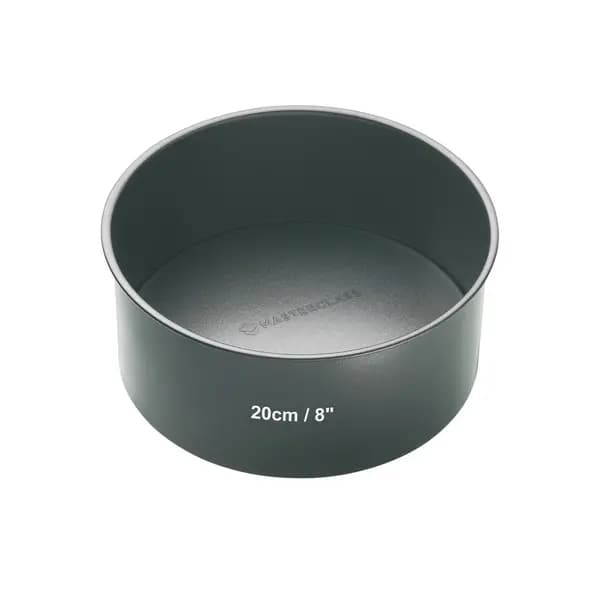 MasterClass Non Stick Loose Base Deep Cake Pan Round 22cm Grey