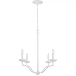 Elstead Feiss Annie Multi Arm Chandelier Plaster White