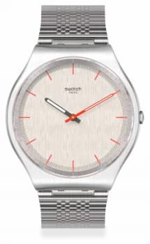 Swatch TIMETRIC Grey Stainless Steel Bracelet Grey Dial Watch