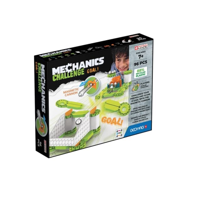 GEOMAG Mechanics Magnetic Challenge Goal -96 Pieces Make Your Own Toys One Size Multi 42972399000
