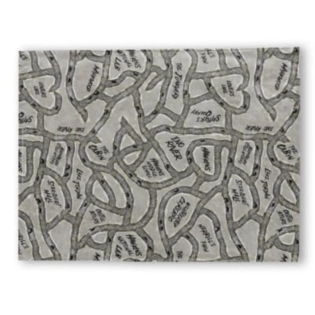 Stranger Things Hawkins Tunnel Map Fleece Blanket - M
