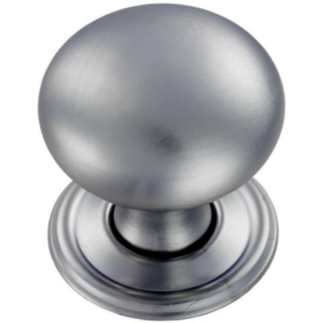 Loops Round Victorian Cupboard Door Knob 32mm Dia Satin Chrome Cabinet Handle Multi unisex