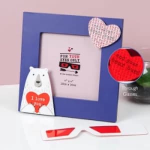 For Your Eyes Only X-Ray I Love You Photo Frame |4x4