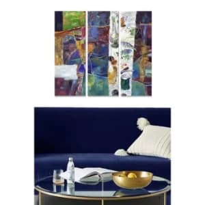 MDF290633840 Multicolor Decorative MDF Painting (3 Pieces)