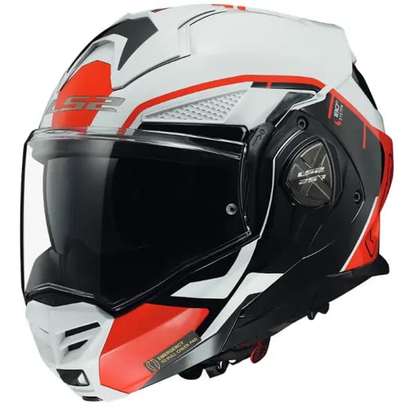 LS2 FF901 Advant X Metryk White Red Modular Helmet Size XS