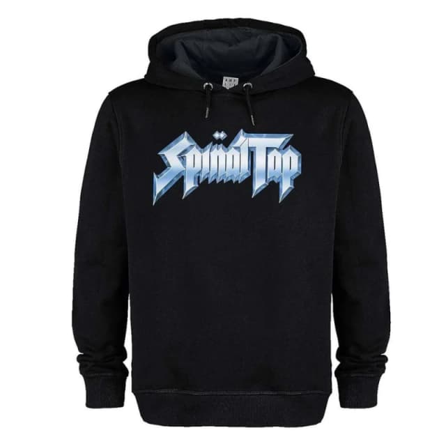 Amplified Mens Spinal Tap Logo Hoodie in Black Size: XS Black Male XS