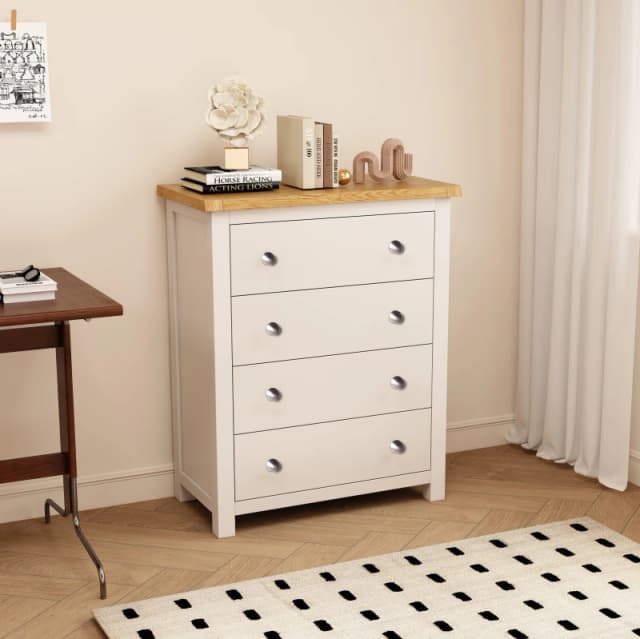 Cabinet Bits Maggiori 4 Drawer Chest Of Drawers Chrome Knob