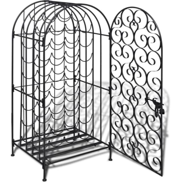 VIDAXL Wine Rack for 35 Bottles Metal Vidaxl 240943