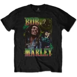 Bob Marley - Roots, Rock, Reggae Homage Unisex XXX-Large T-Shirt - Black