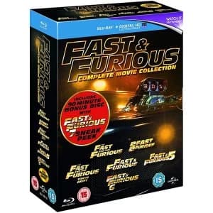 Fast & Furious 1-6 (includes sneak peek of Fast & Furious 7) Bluray