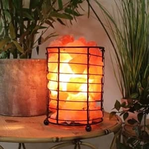Hestia Global Artisan Basket of Rocks Salt Lamp 17cm