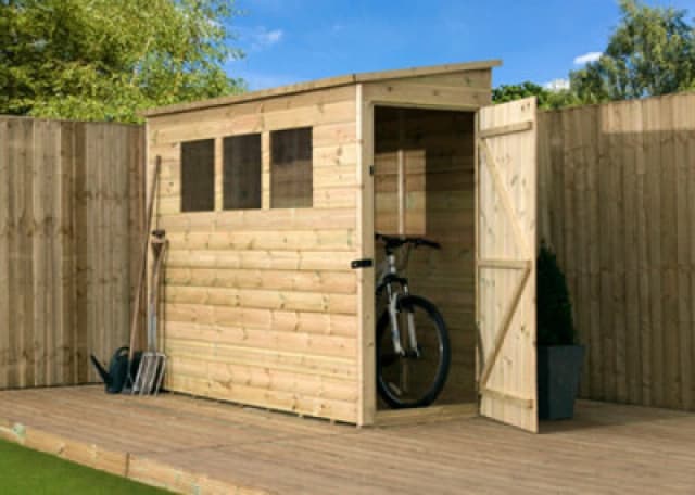 Empire Sheds Empire 2800 Pent 6X3 Pressure Treated Tongue And Groove Wooden Garden Shed Door Right Side Panel (6' X 3' / 6ft X 3ft) (6X3)