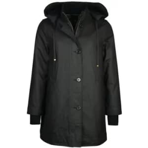 Barbour Womens Stoneleigh Wax Jacket Black/Ancient 12