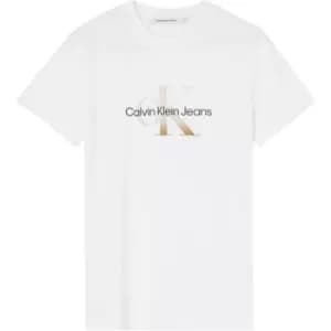 Calvin Klein Jeans Gradient Monologo Tee - White