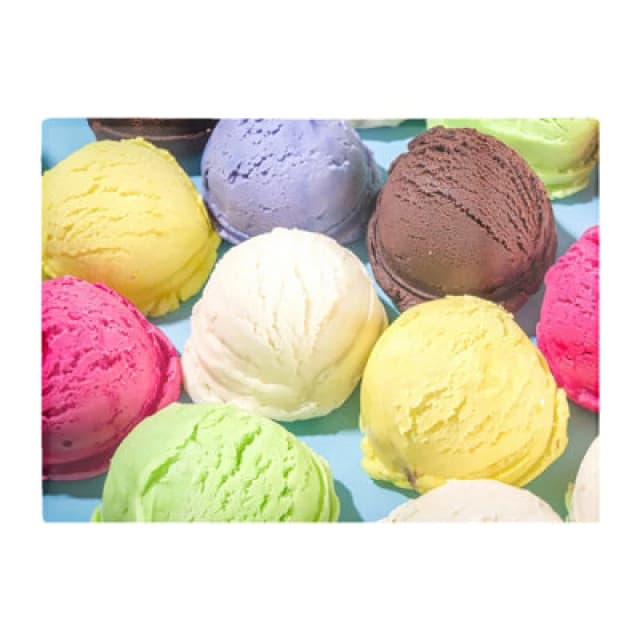 Warren Reed Designer Ice Cream Scoops Glass Chopping Board