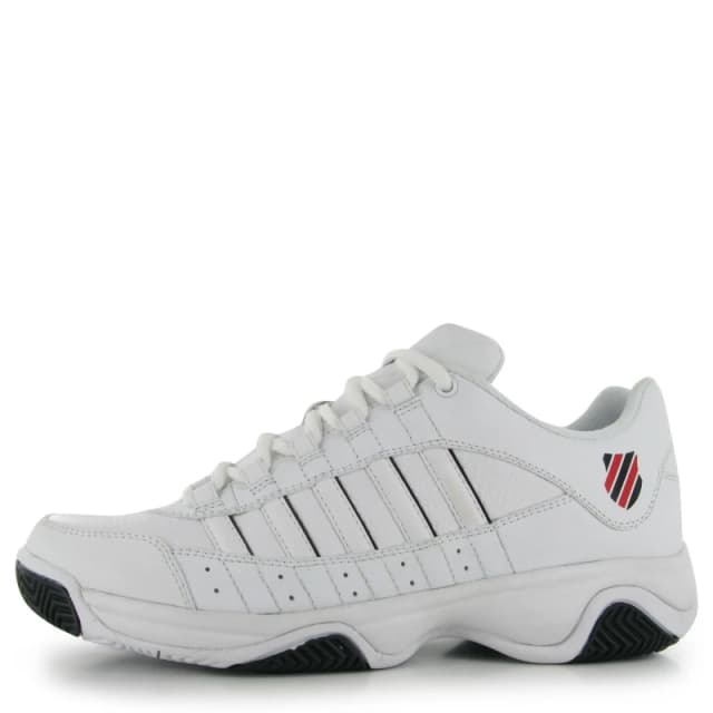 K Swiss K Court Blast Mens Tennis Shoes White/Black/Red male 6(39.5)