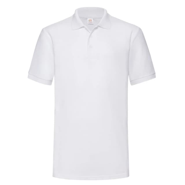 Fruit Of The Loom Fruit of the Loom Men Plain Heavyweight Polo Shirt in White Size: Small White S Male 5063470793358