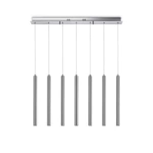 Frozen LED Decorative Straight Bar Pendant Chrome, 3000K