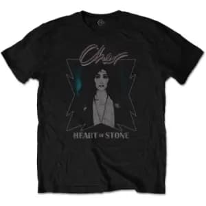 Cher - Heart of Stone Unisex X-Large T-Shirt - Black
