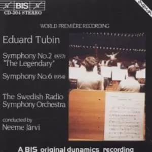 Eduard Tubin - SYMPHONIES NOS 2 & 6/JARVI - Eduard Tubin CD Album - Used